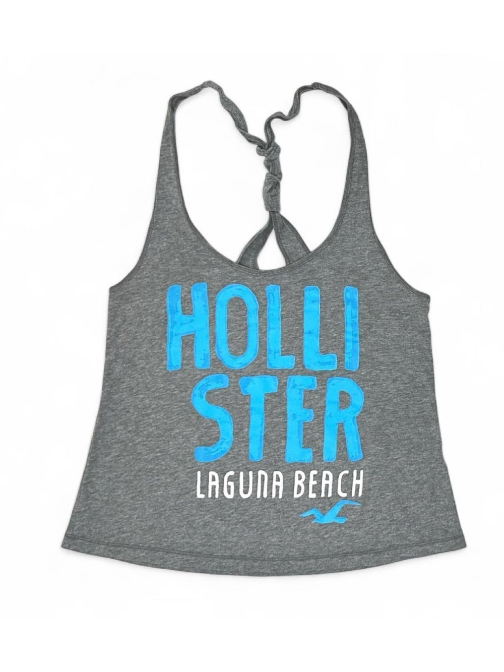 Y2K 2000s Hollister Gray Logo Tank Top